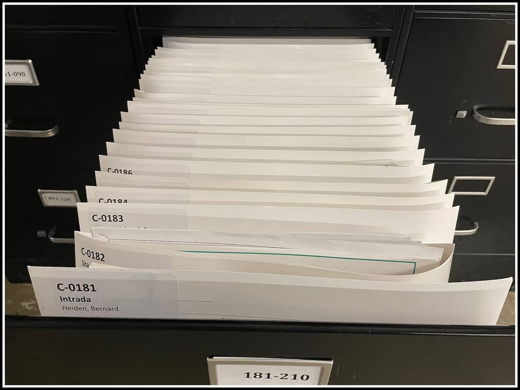 Band Library Filing System
